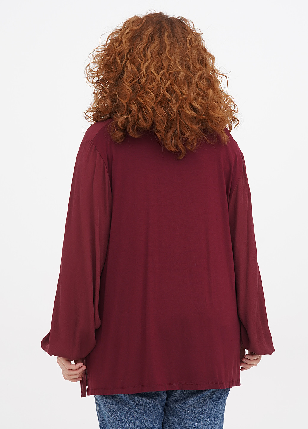 Бордовая блуза Fiorella Rubino