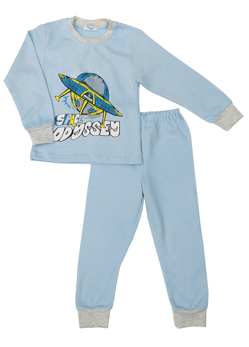 Голубая всесезон пижама ( кофта, штаны ) Витуся