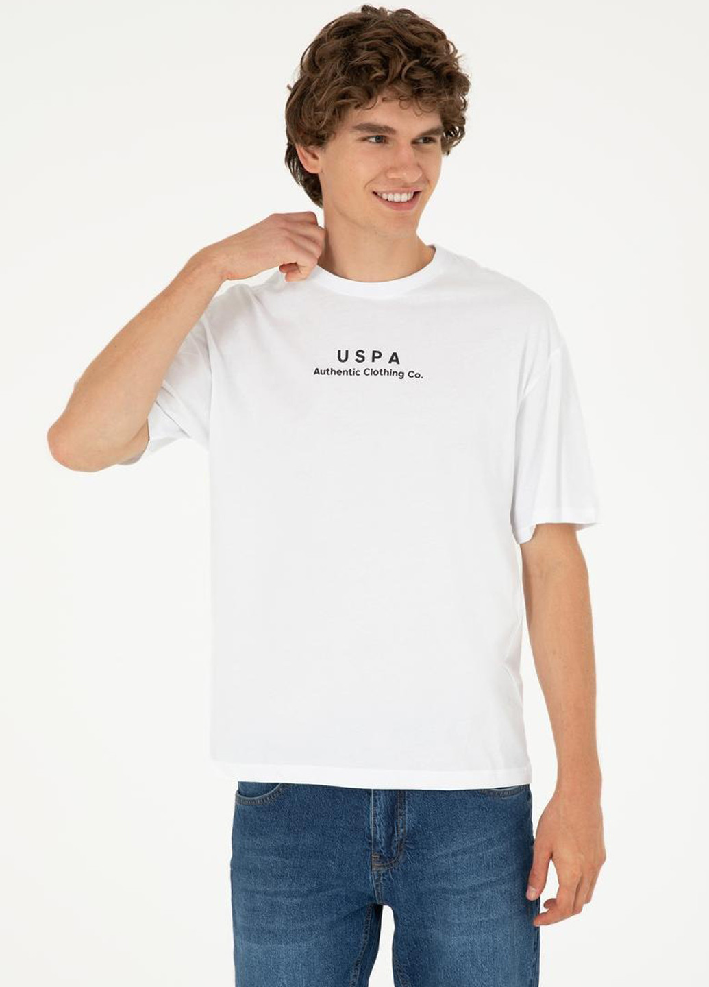 Белая футболка U.S. Polo Assn.