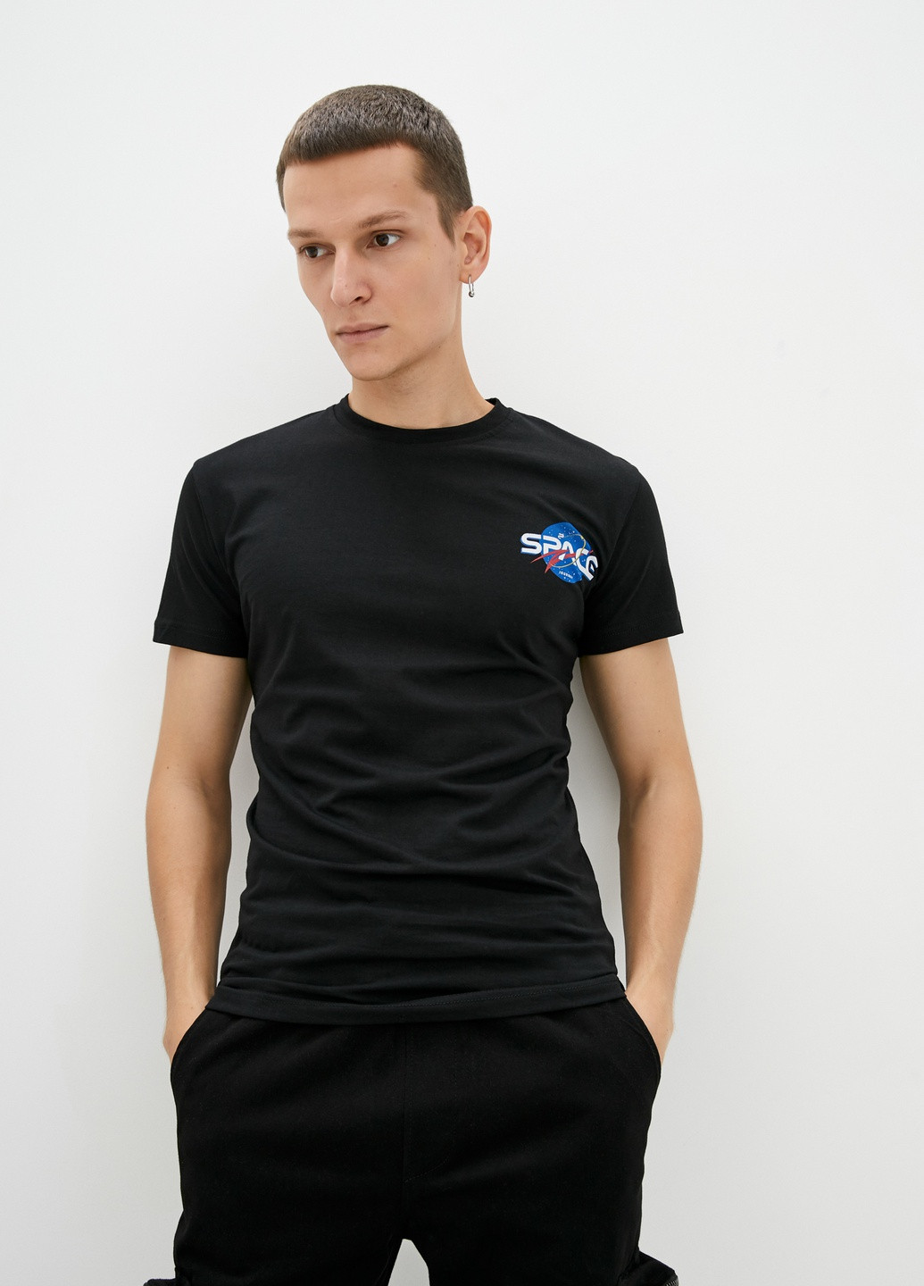 Чорна футболка чорний xxl (2000904399000) Redpolo