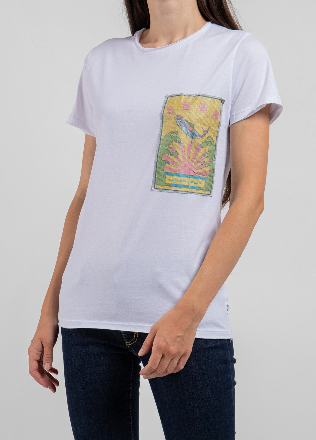 Белая футболка с принтом Red sun Ko Samui - (250382483)