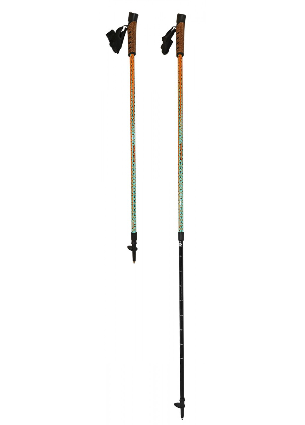 Палки для скандинавской ходьбы (трекинговые палки) SportVida SV-RE0002 комбинированные