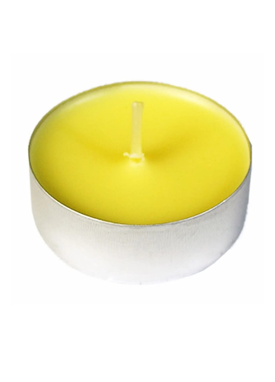 Аромасвічки чайні набір 6 штук ВАНІЛЬ, свічки плаваючі господарські столові парафінові круглі для дому, свічка воскова No Brand (255371556)