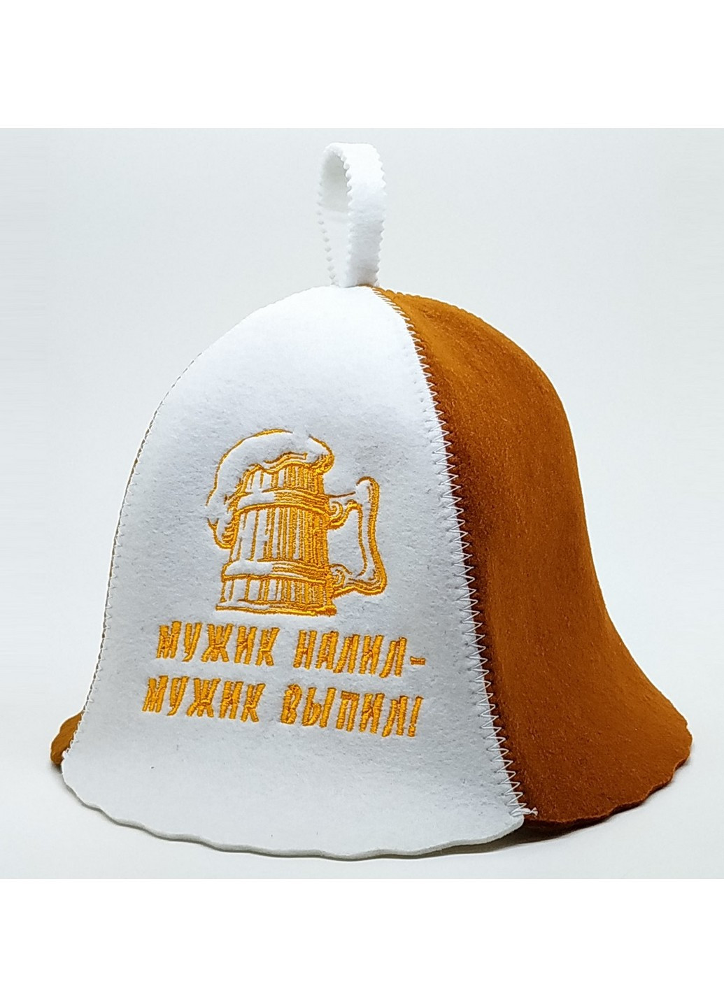 Шапка для сауны "Мужик налил - мужик выпил" Универсальный Luxyart (254456238)
