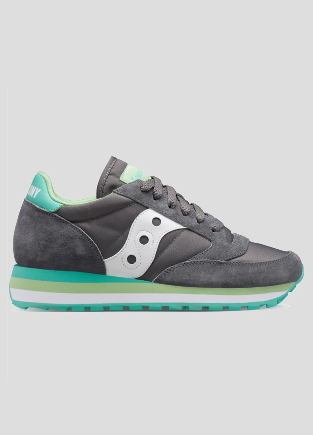 Серые кроссовки Jazz Triple Saucony серые всесезоны (255171912)