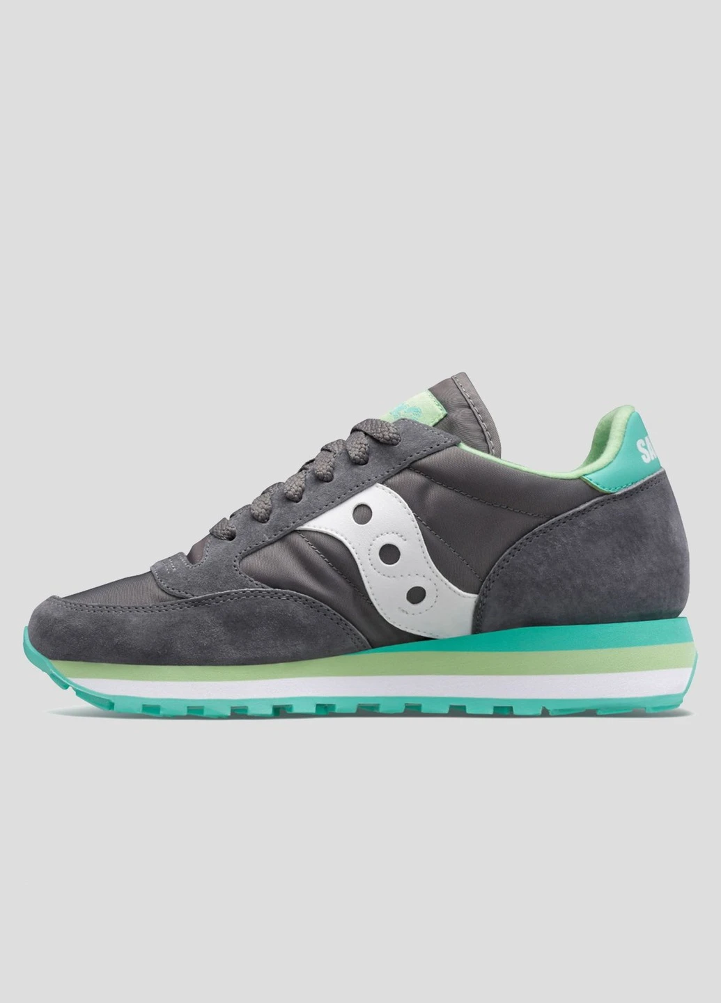 Серые кроссовки Jazz Triple Saucony серые всесезоны (255171912)