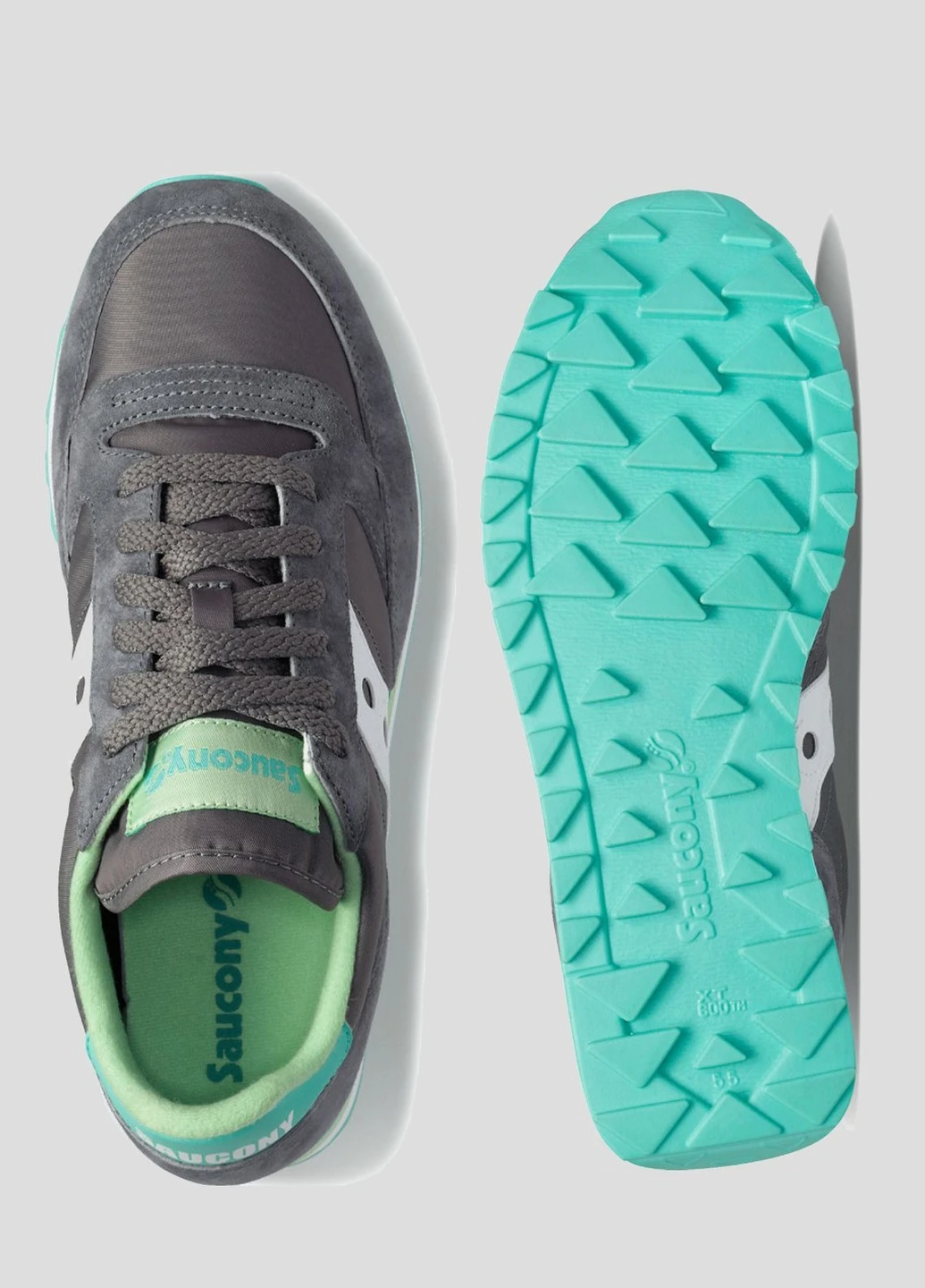 Серые кроссовки Jazz Triple Saucony серые всесезоны (255171912)