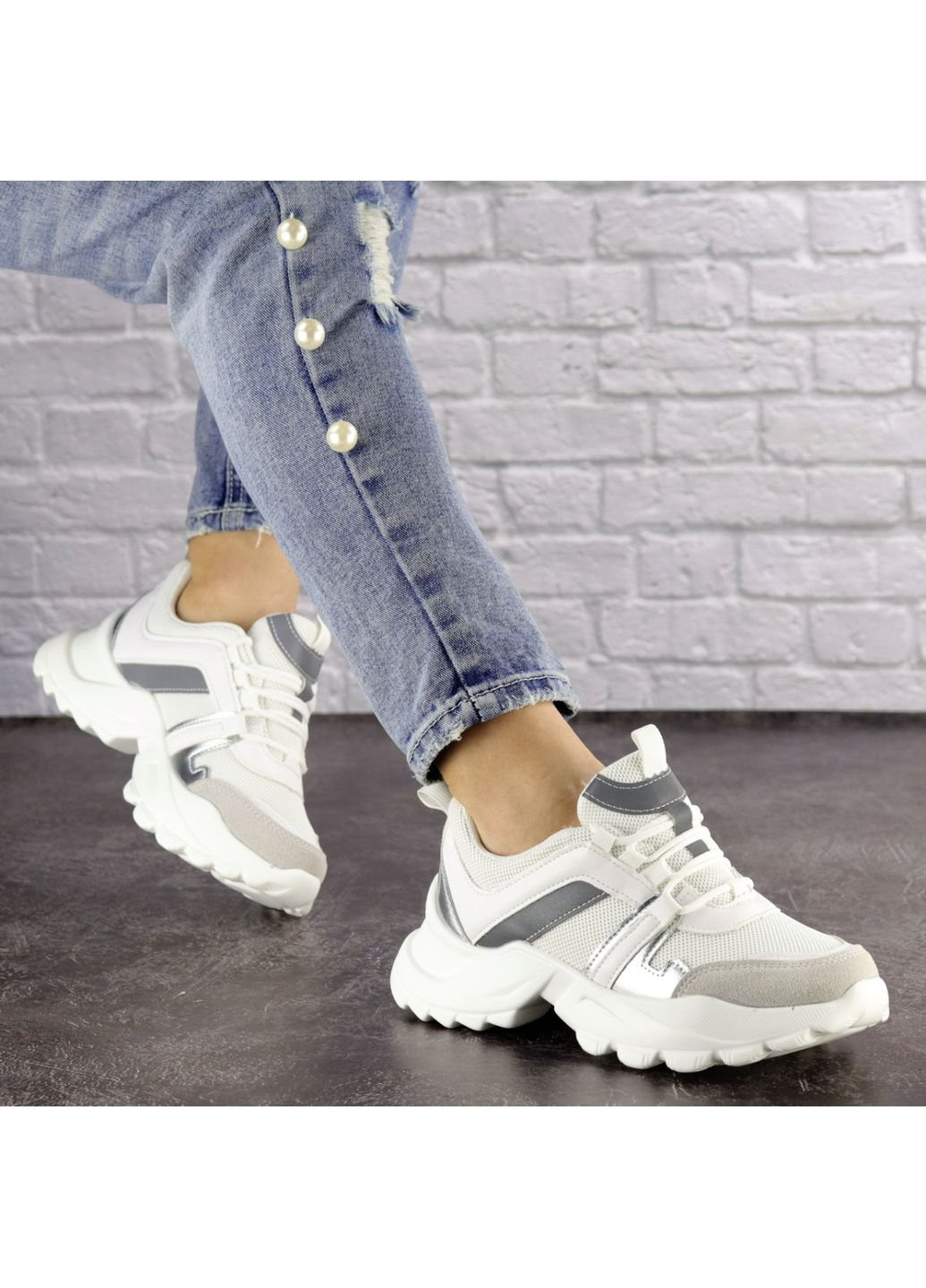 Білі осінні жіночі кросівки dexter 1546 38 23,5 см білий Fashion