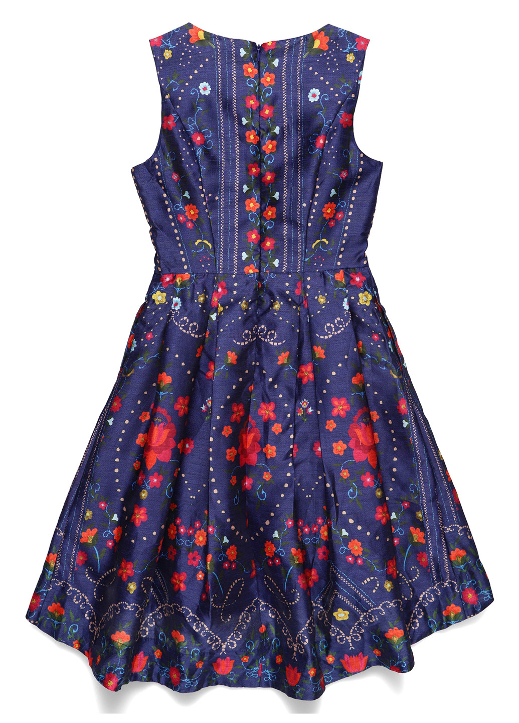 Синя кежуал сукня кльош Derhy з квітковим принтом