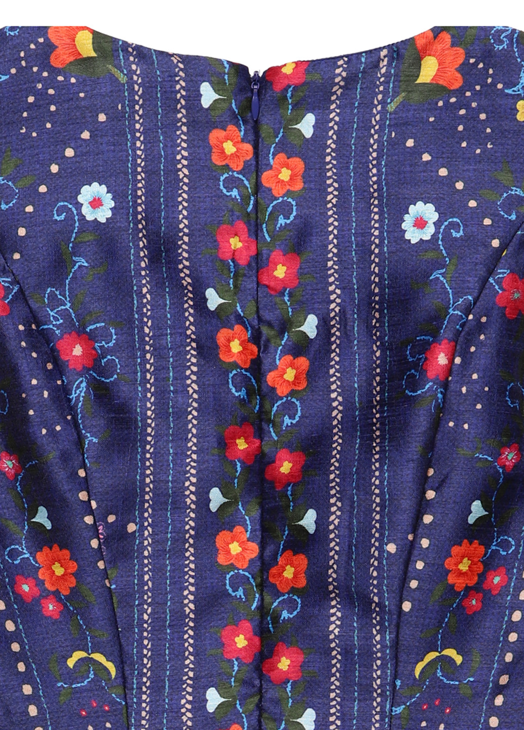 Синя кежуал сукня кльош Derhy з квітковим принтом