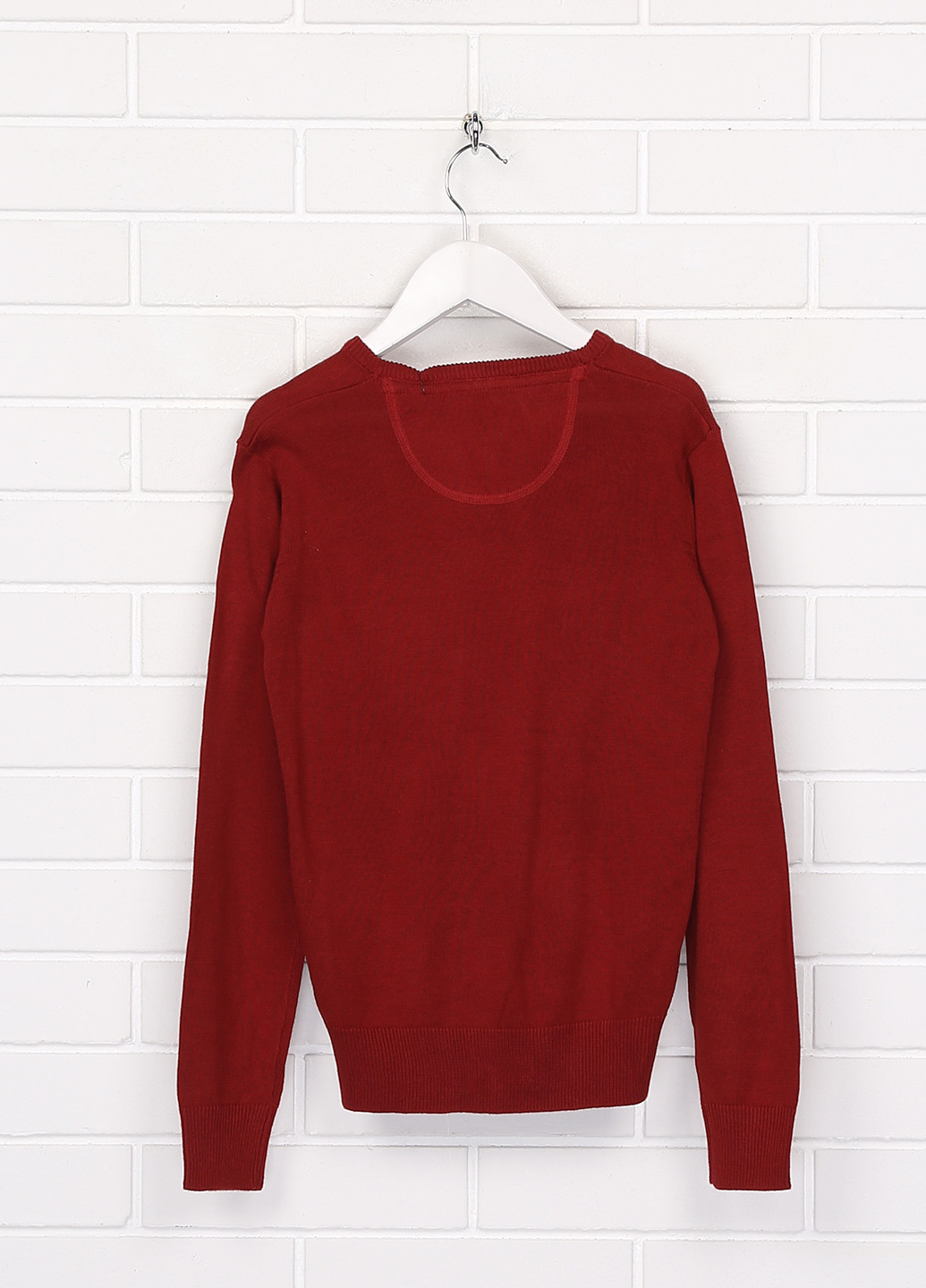 Бордовый демисезонный пуловер пуловер IntelliGent store