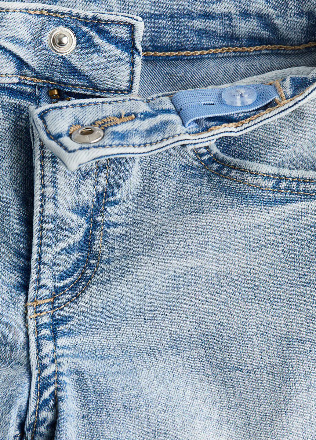 Голубые демисезонные прямые джинсы H&M