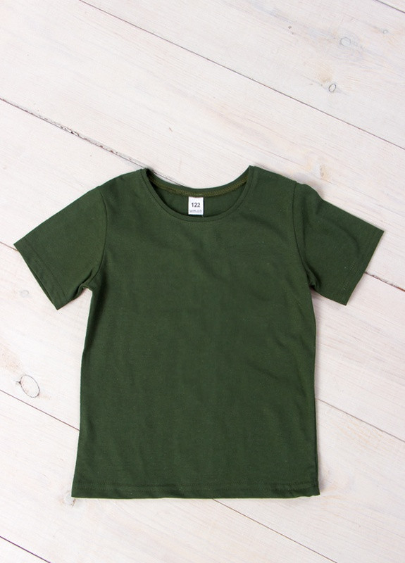 Хаки (оливковая) летняя футболка детская Носи своє 6021