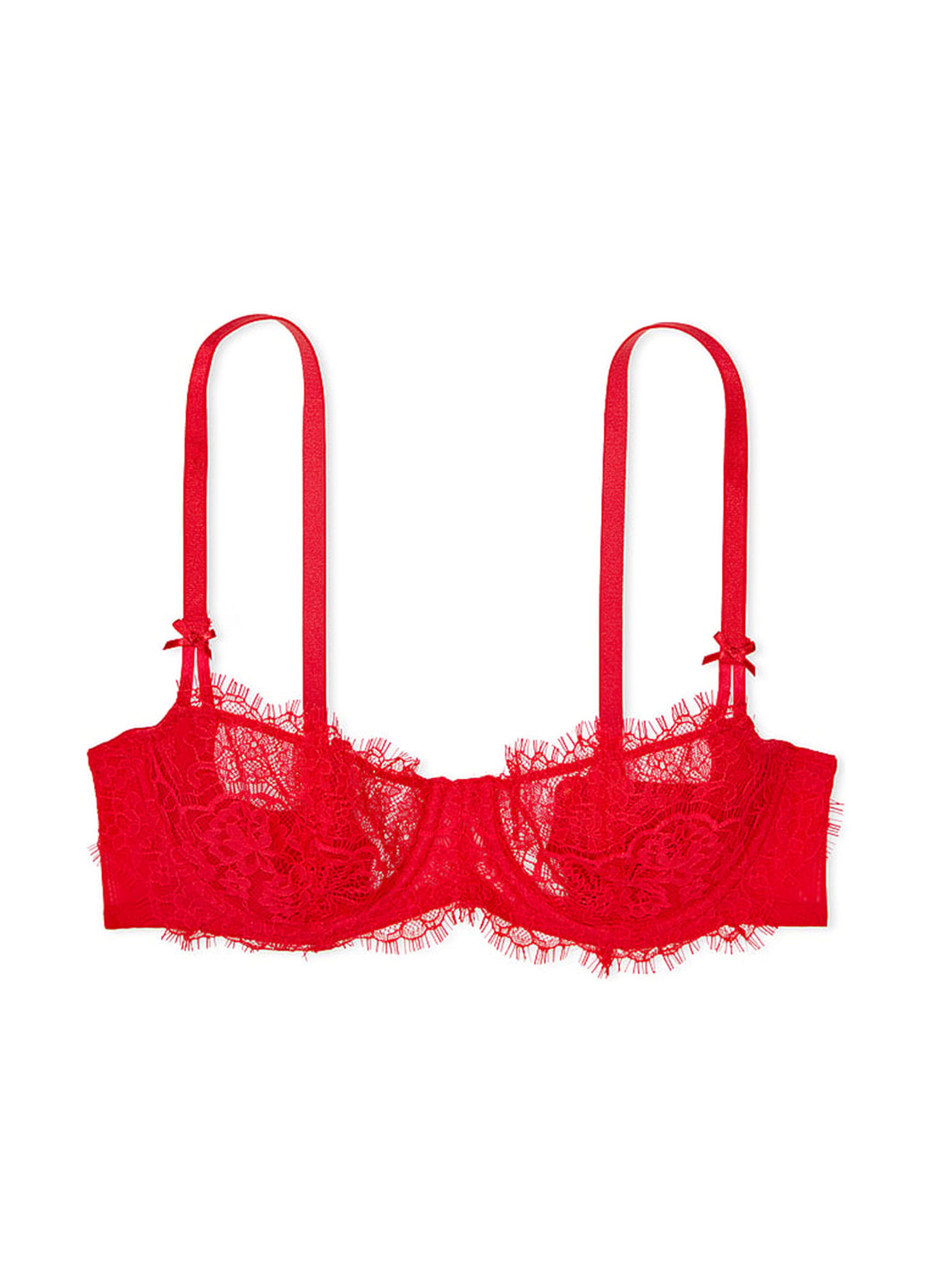 Червоний демісезонний комплект (бюстгальтер, трусики) Victoria's Secret