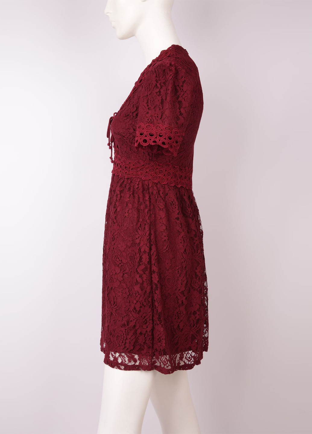 Бордовое кэжуал платье Asos однотонное