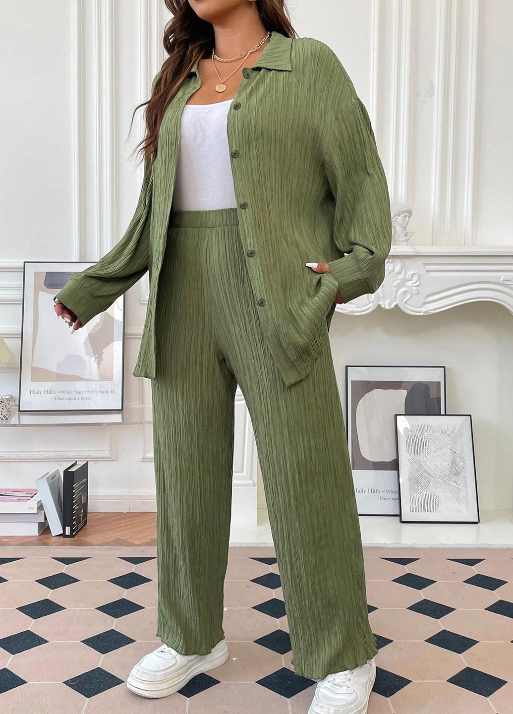 Костюм (сорочка, штани) SHEIN (344466023)
