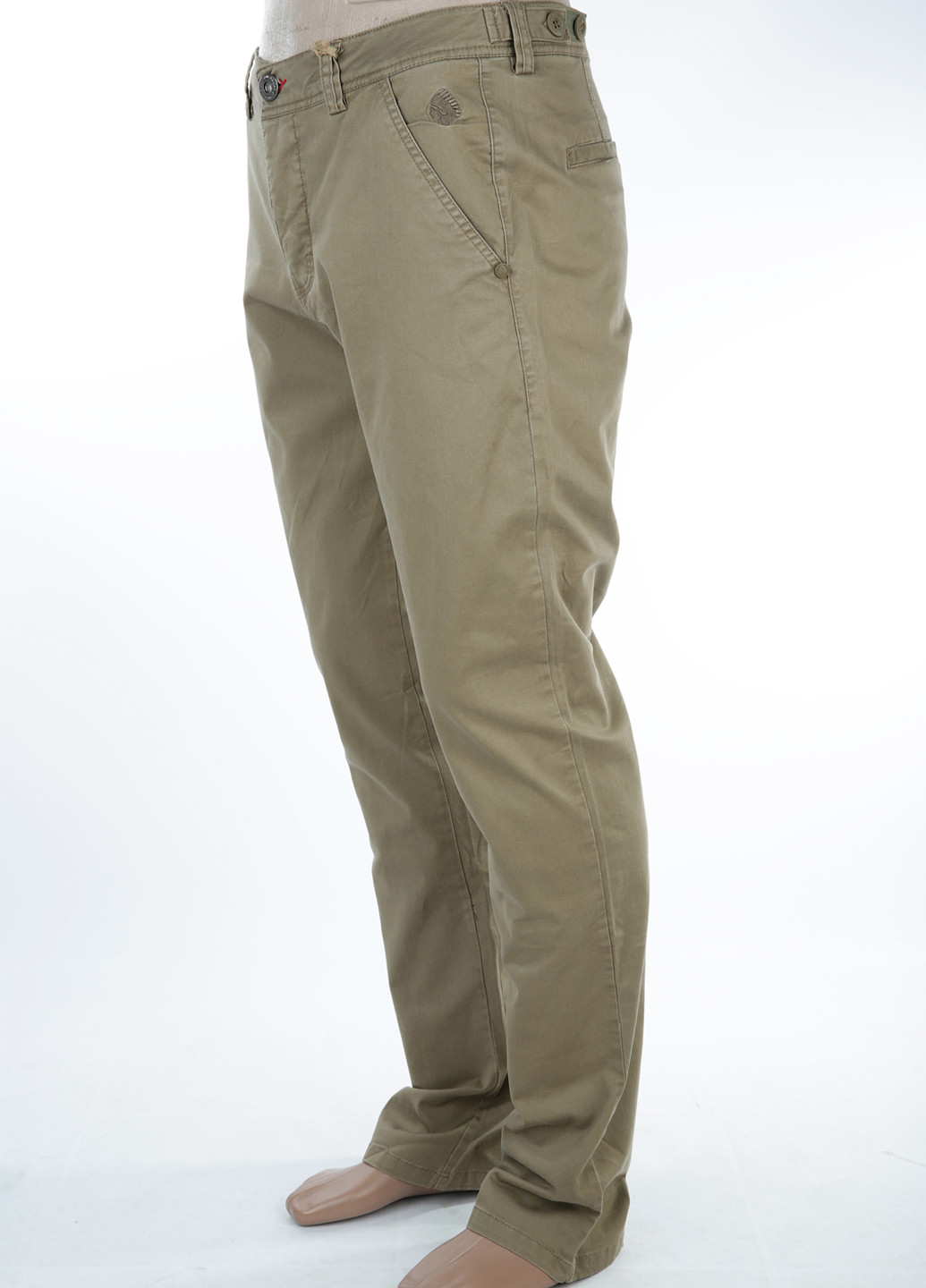 Серо-коричневые кэжуал демисезонные брюки Paul Stragas