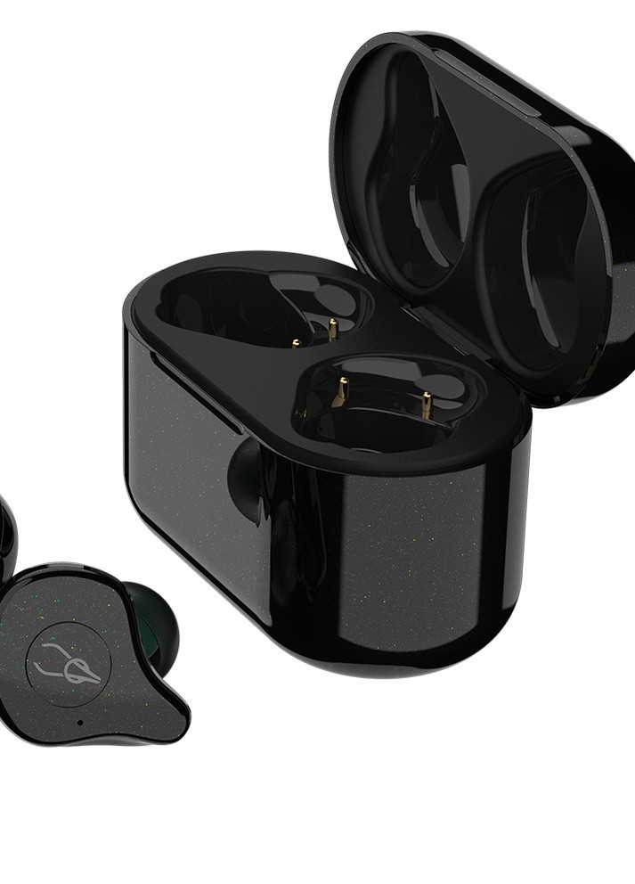 "Бездротові Bluetooth навушники E12 Ultra Glitter Dark c підтримкою aptX Black-Jade" Sabbat (224437086)