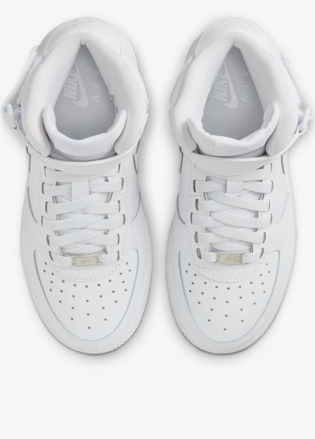 Кроссовки FN1193-111 Nike AIR FORCE 1 MID GS белые демисезоны (314516925)