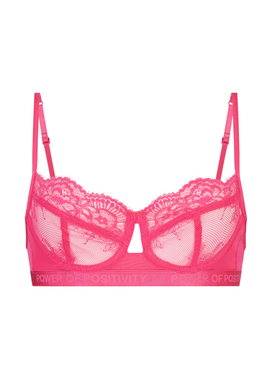 Розовый балконет бюстгальтер Hunkemoller с косточками полиамид