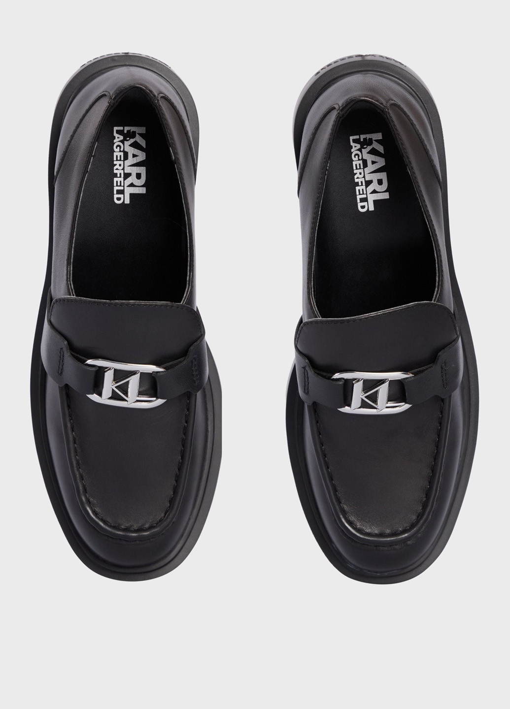 Karl Lagerfeld Туфли лоферы черный з натуральная кожа, германия — демисезон (333935912)