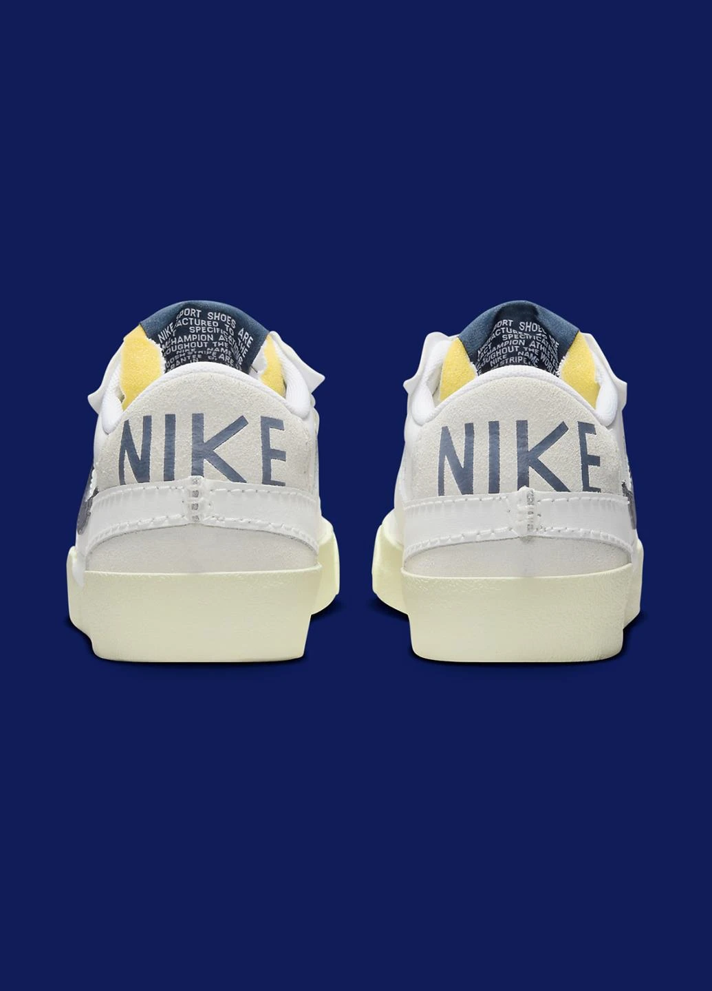 Білі кроссовки fd0378-121 демісезон Nike BLAZER LOW '77 JUMBO SE