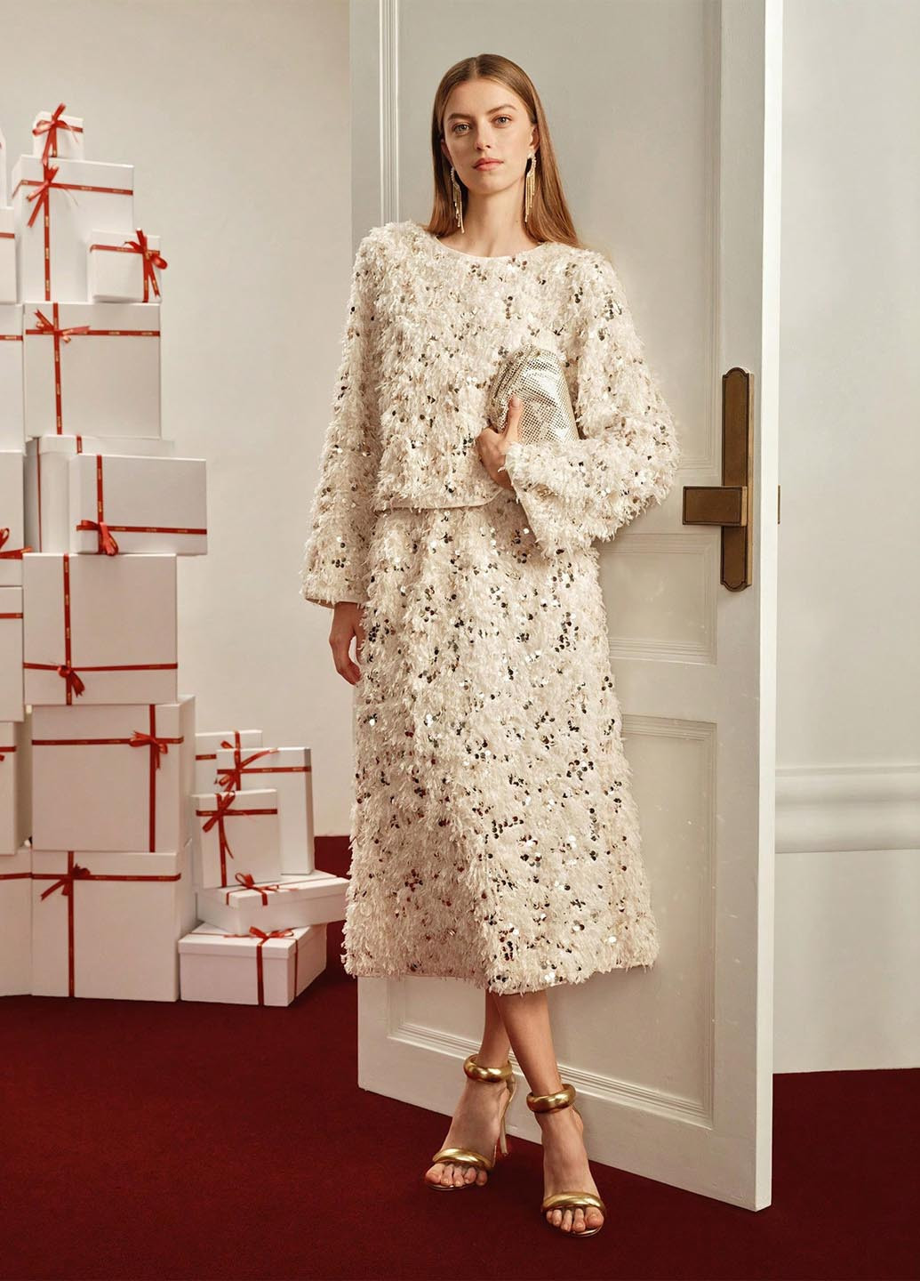 Кремовая блуза SHEIN