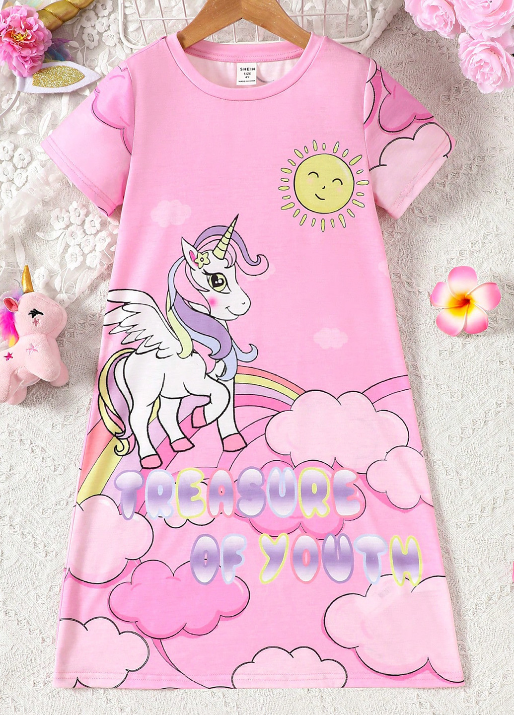 Розовое платье SHEIN (331864487)