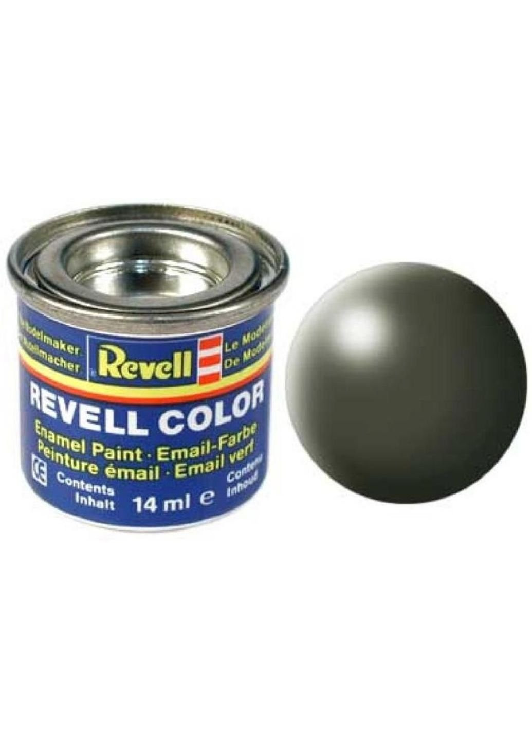 Аксесуари для збірних моделей Фарба № 361 Оливково-зелена шовково-матова,14 мл (RVL-32361) Revell (254080326)