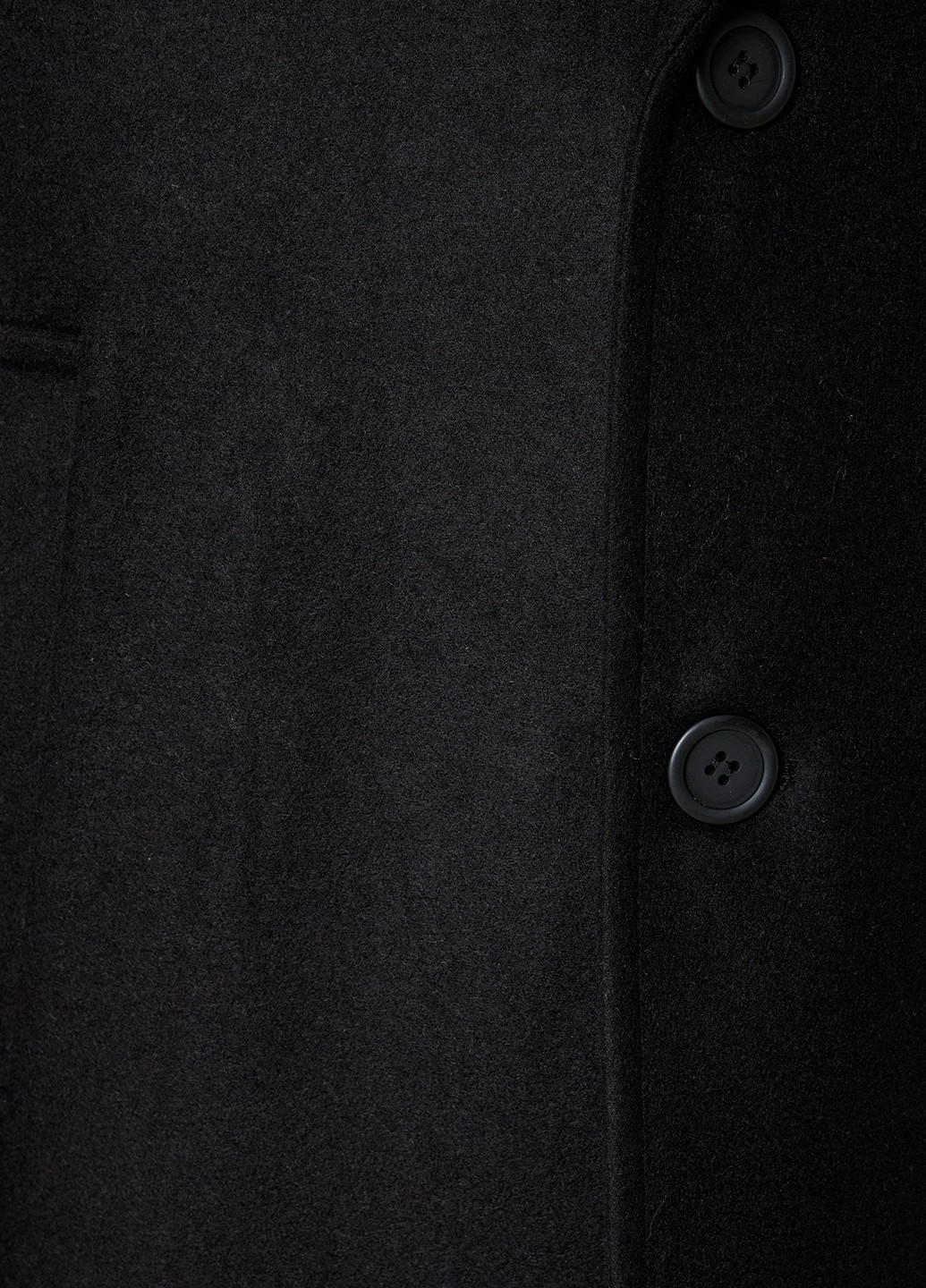 Чорне демісезонне Пальто однобортне KOTON