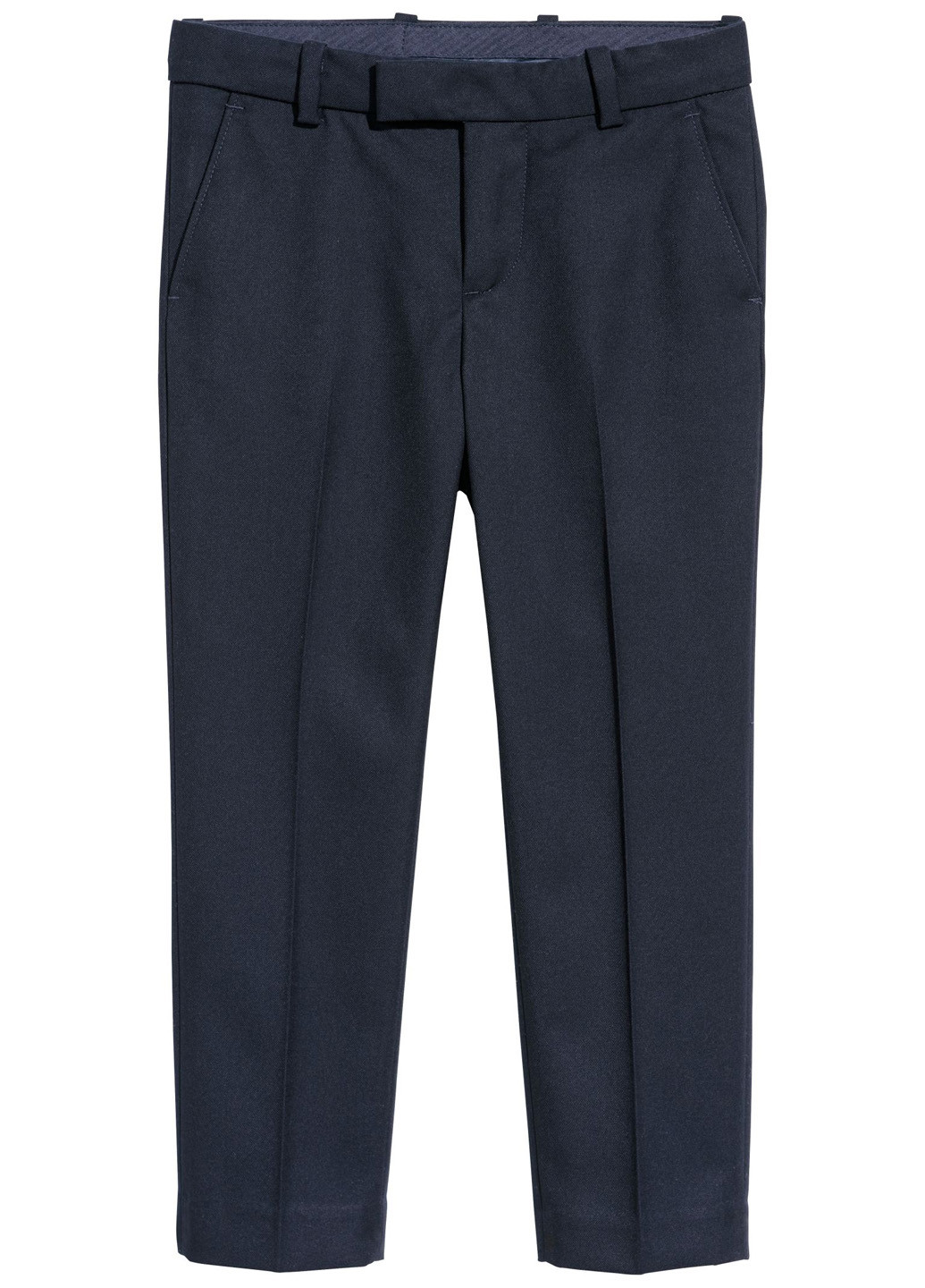 Темно-синие классические демисезонные брюки классические H&M