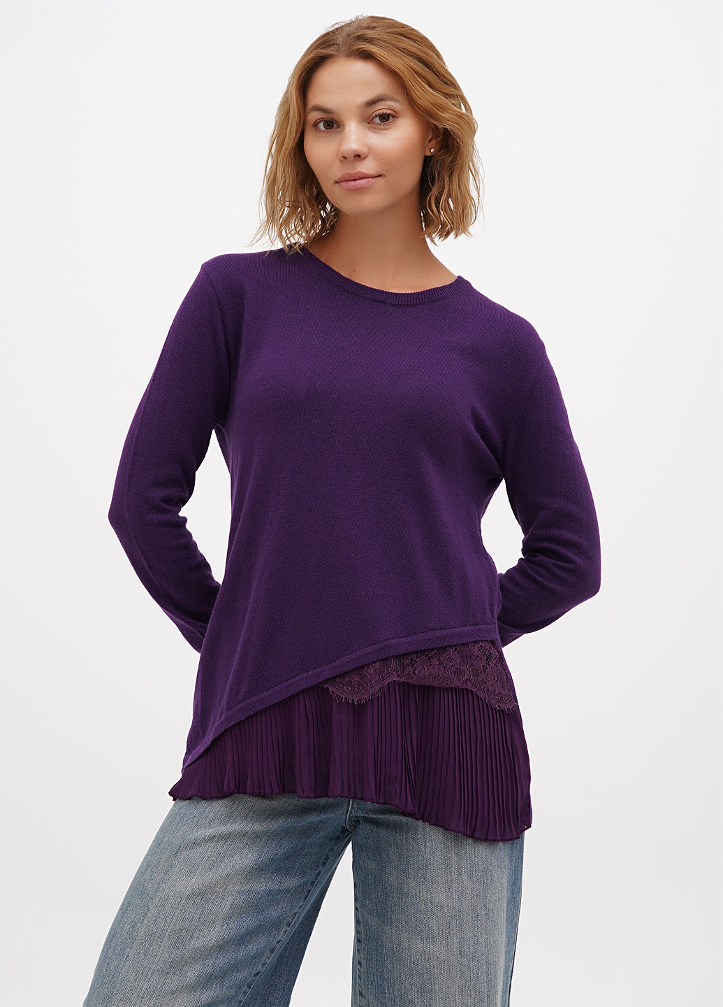 Фиолетовый демисезонный джемпер джемпер Sassofono