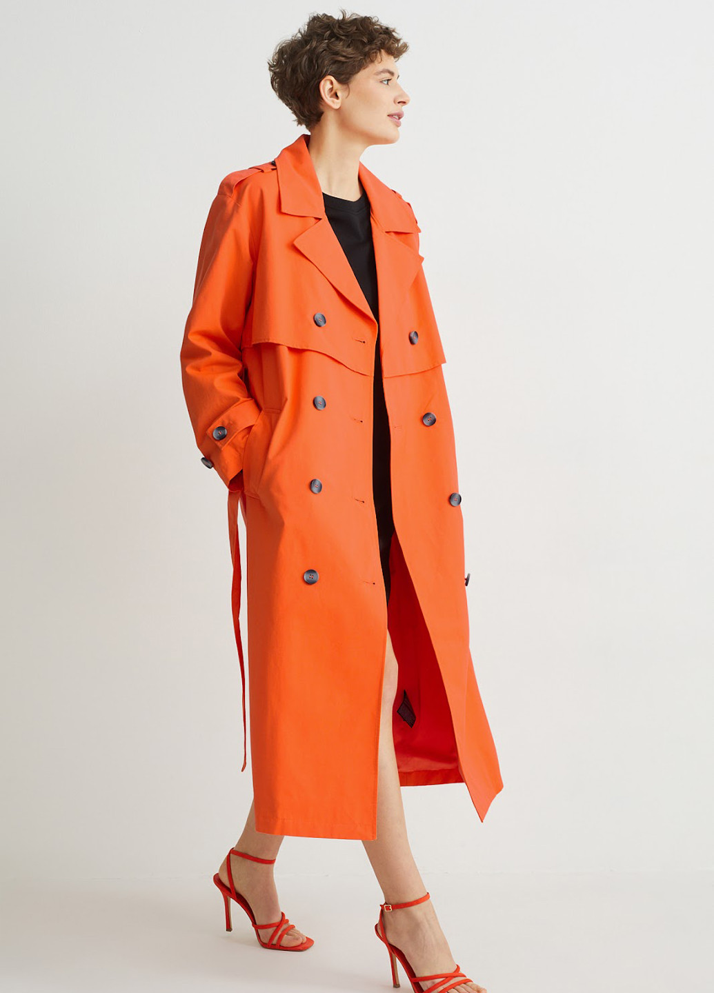 Плащ C&A тренчкот на гудзиках демісезон (322986980)