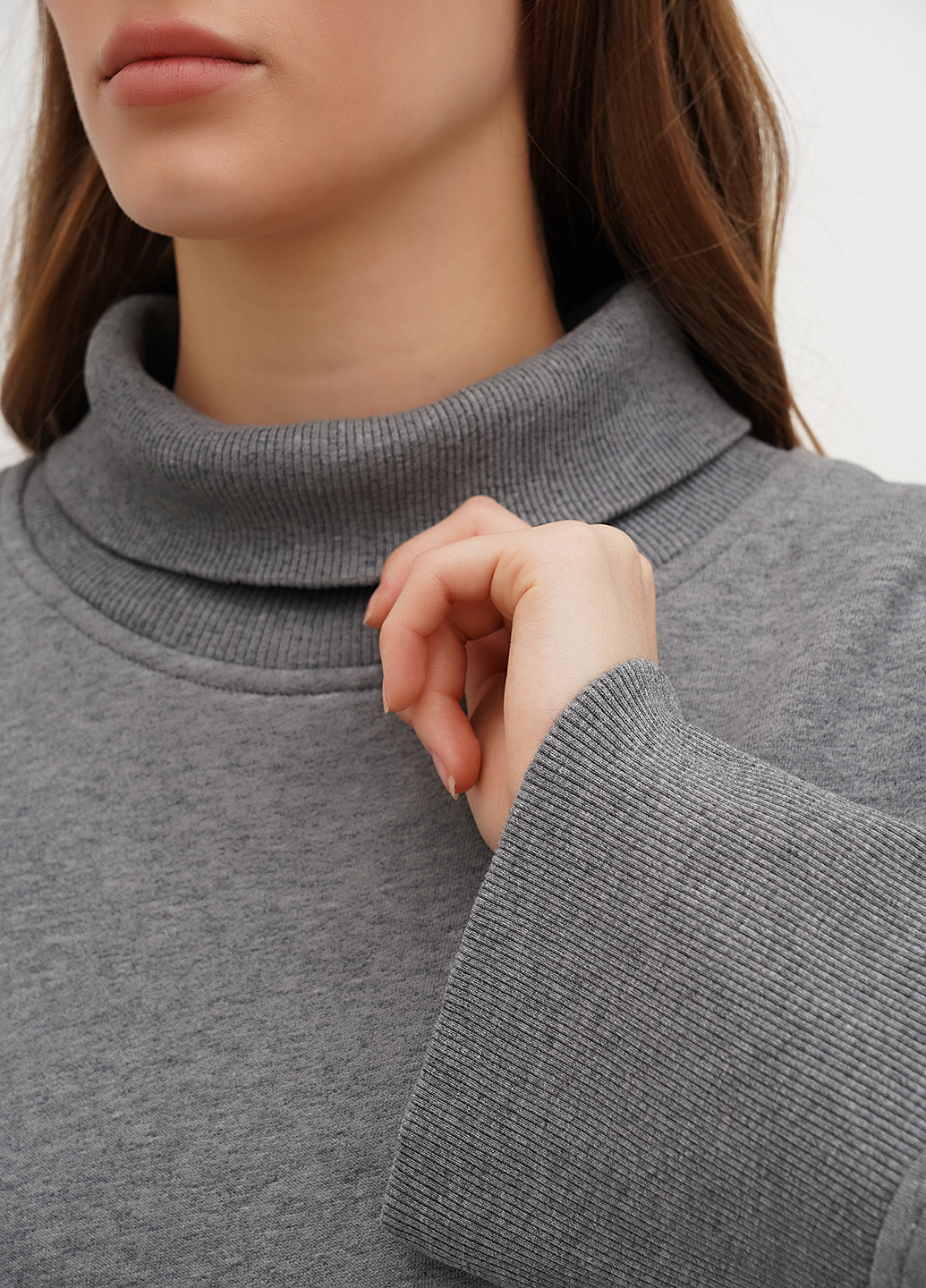 Сірий світшот Closed однотонний вишивка (304433530)