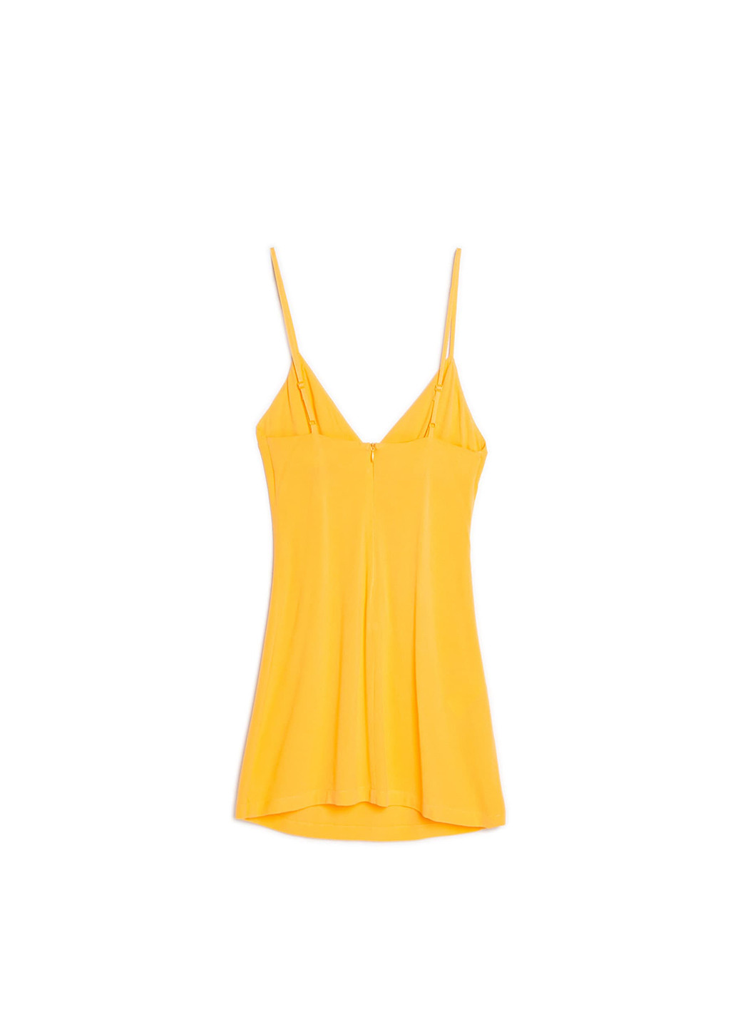 Горчичное кэжуал платье Cropp однотонное