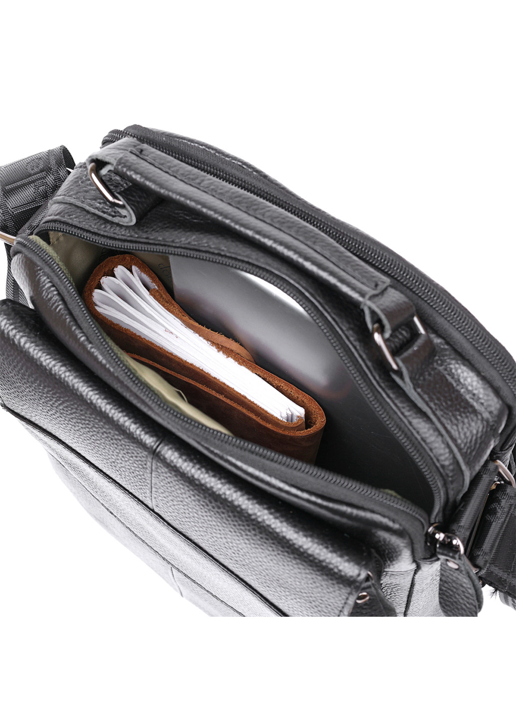 Чоловіча шкіряна сумка 23х27х12 см Vintage (255709751)