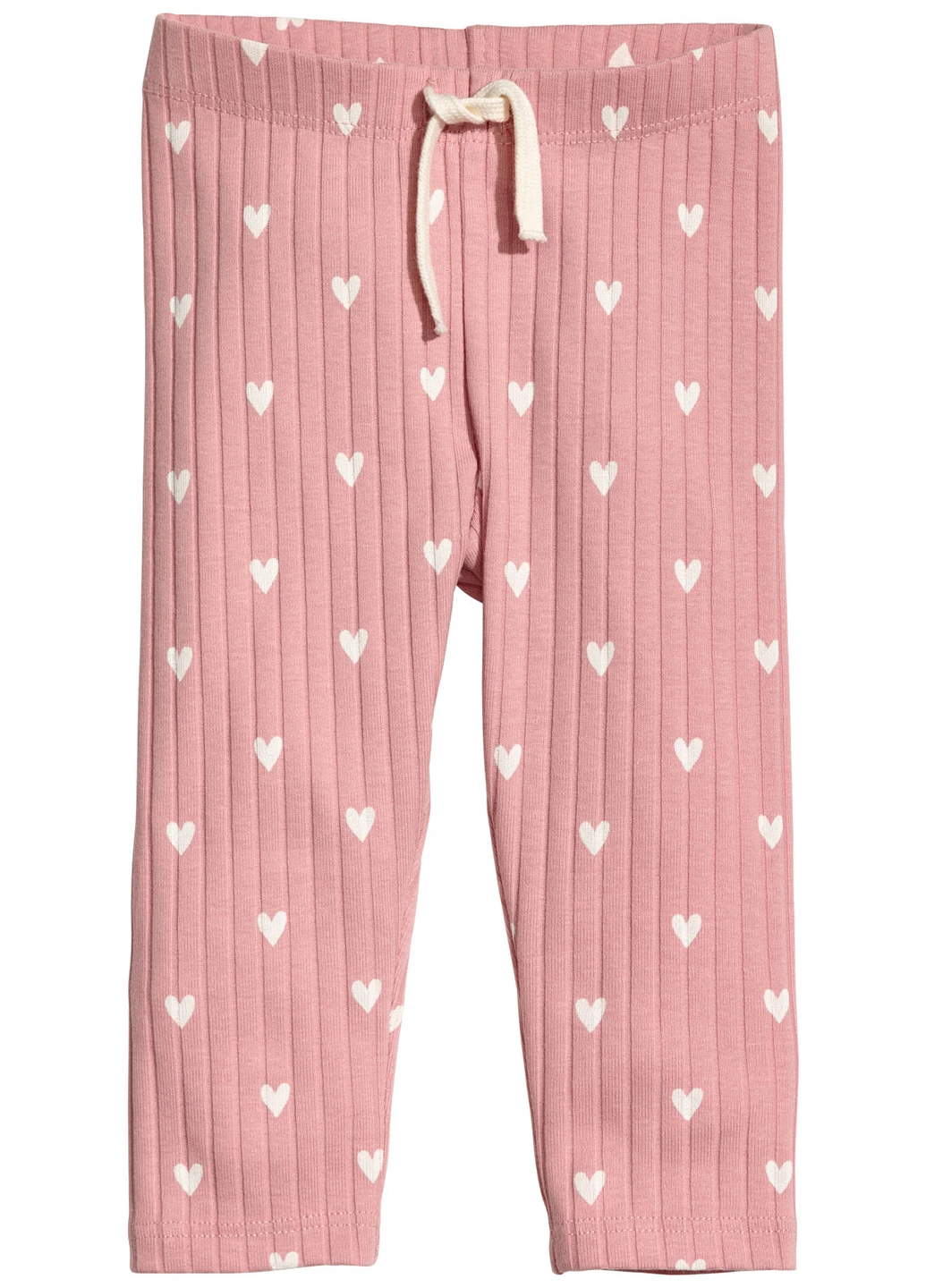 Розовые кэжуал демисезонные брюки H&M