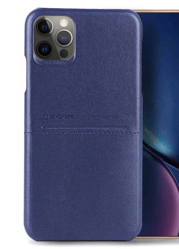 Шкіряна накладка Cardcool Series для Apple iPhone 12 Pro / 12 (6.1 ') Синій (is_00000041343_3) G-Case (229725790)