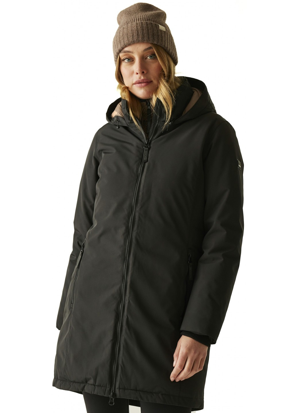 Черная зимняя куртка куртка-пальто Regatta Women's Marron