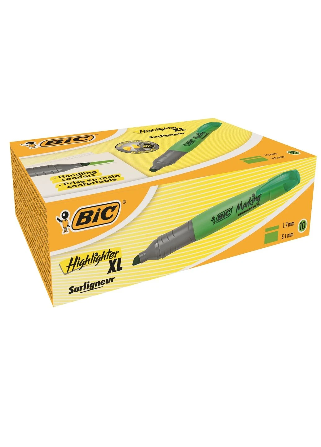 Текстовиделітелі XL зелений 1 шт Bic (249003617)