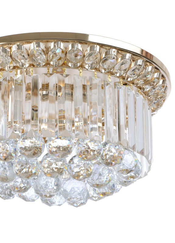 Люстра потолочная торт с подсветкой большая BCL-610C/3*E14+4*3W LED Brille (253886521)