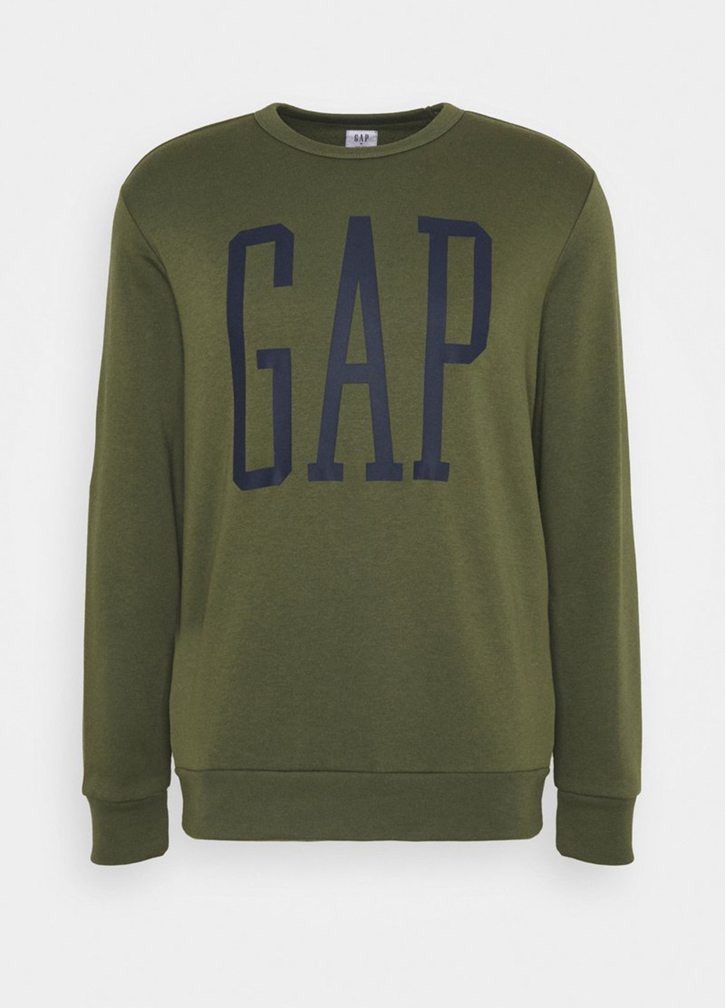 Gap свитшот логотип зеленый кэжуал хлопок, футер