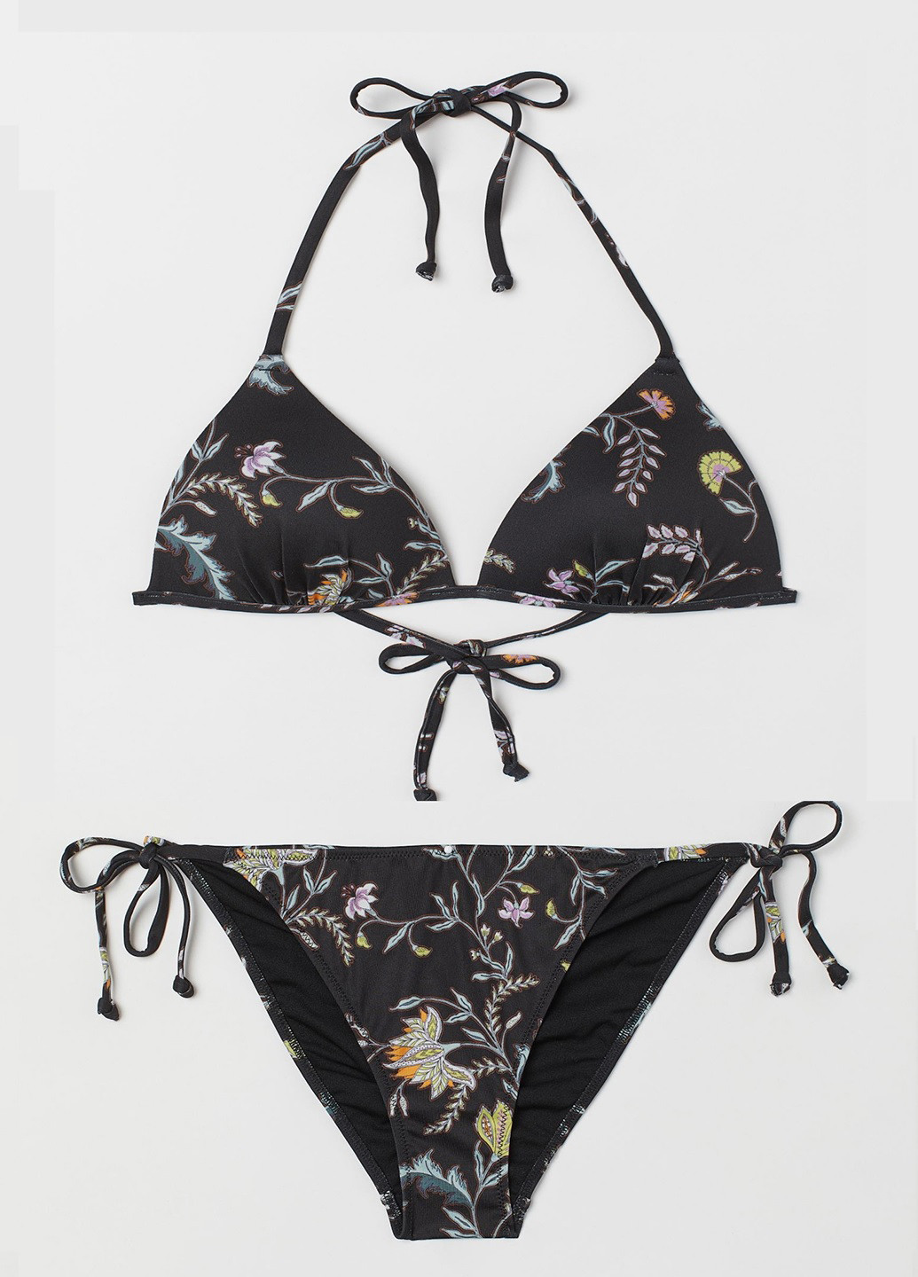 Черный летний купальник (лиф, трусики) раздельный, бикини H&M