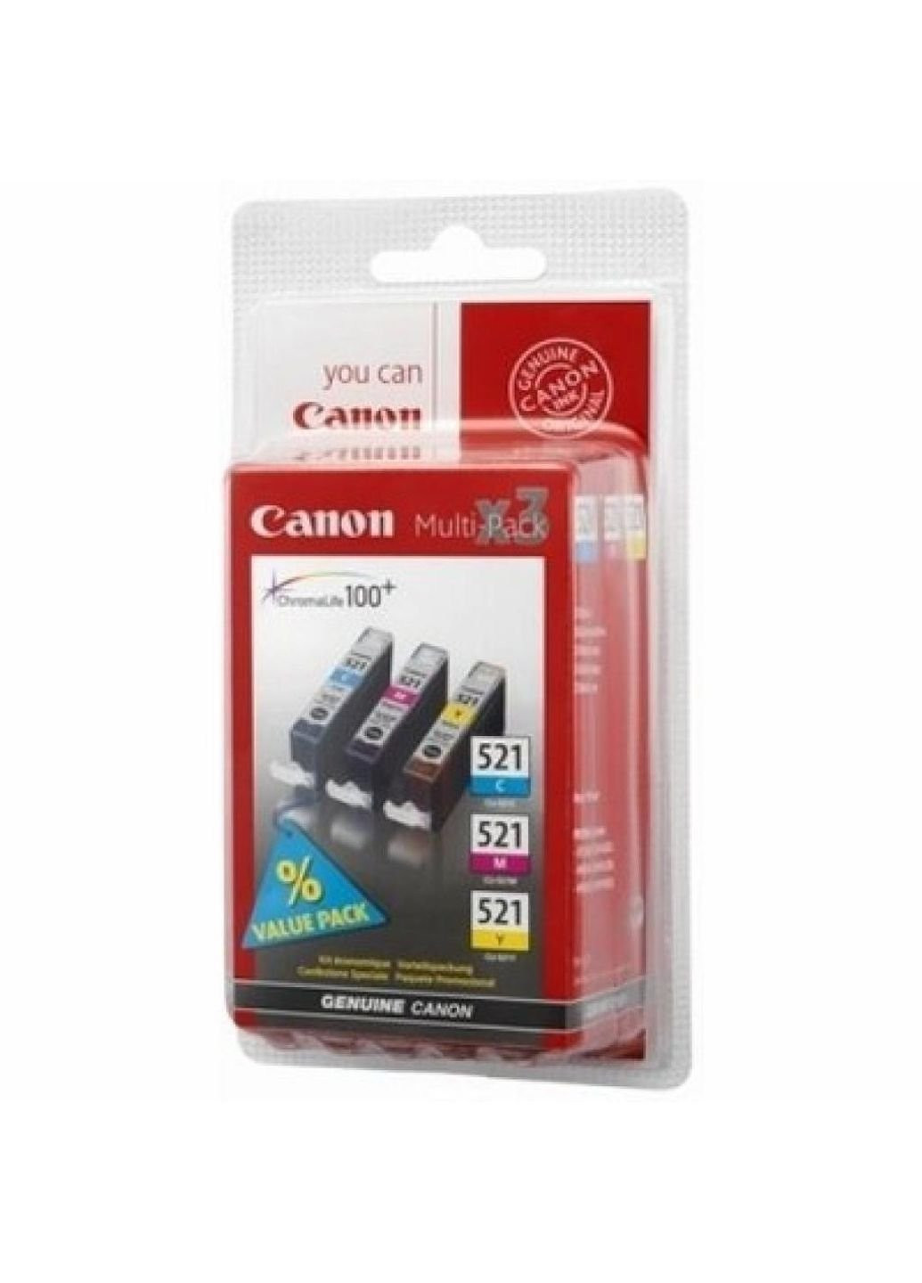 Картридж CLI-521 C / M / Y-Pack (2934B010 / 2934B007) Canon cli-521 c/m/y-pack (247619022)