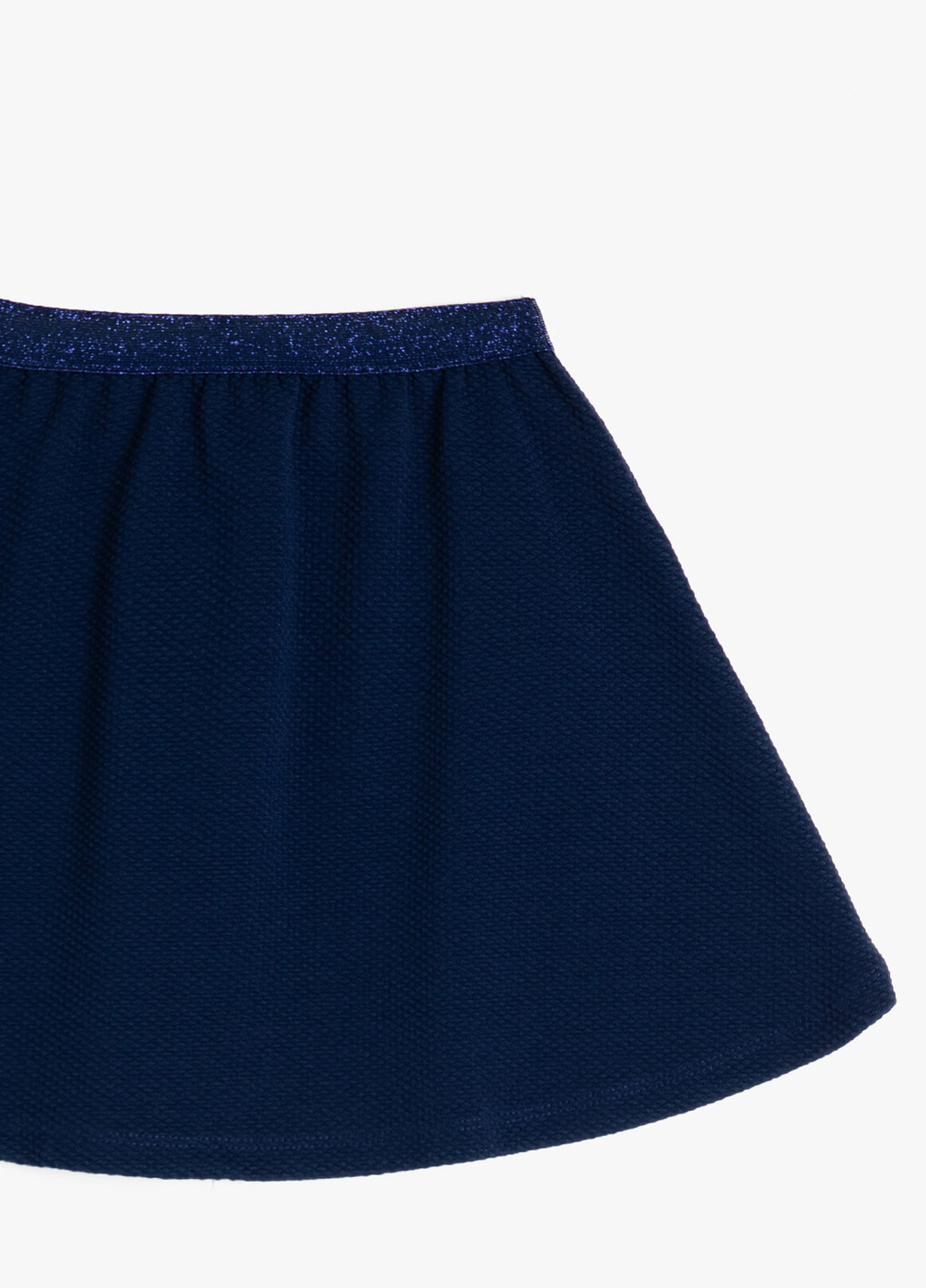 Темно-синяя кэжуал однотонная юбка KOTON клешированная