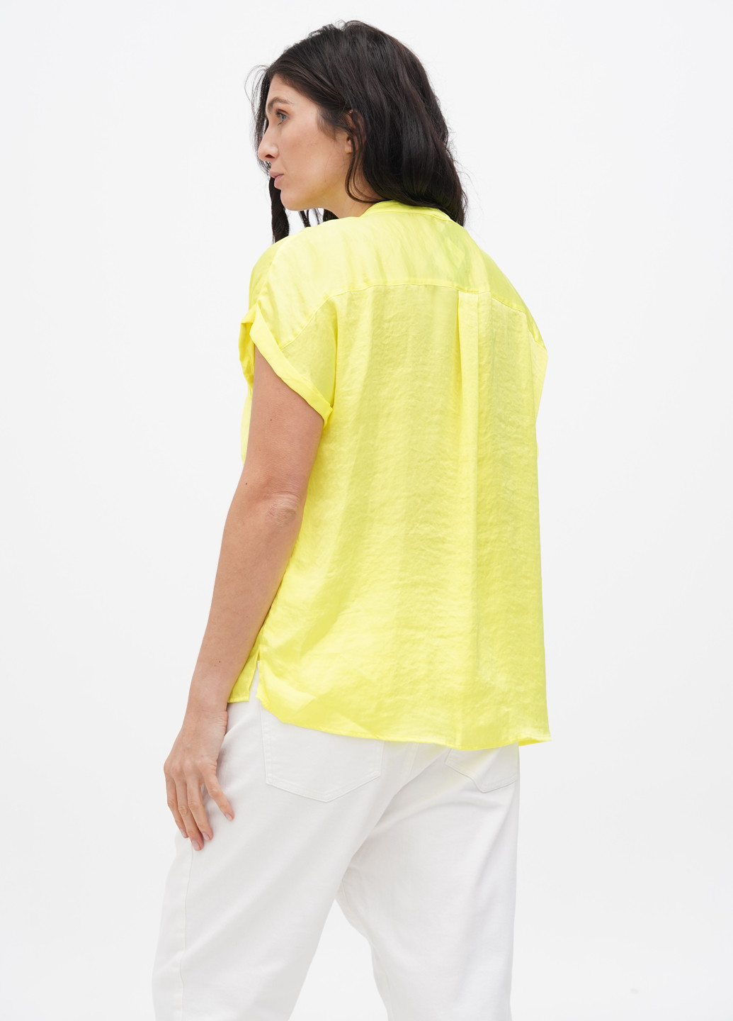 Кислотно-жовта літня блуза DKNY