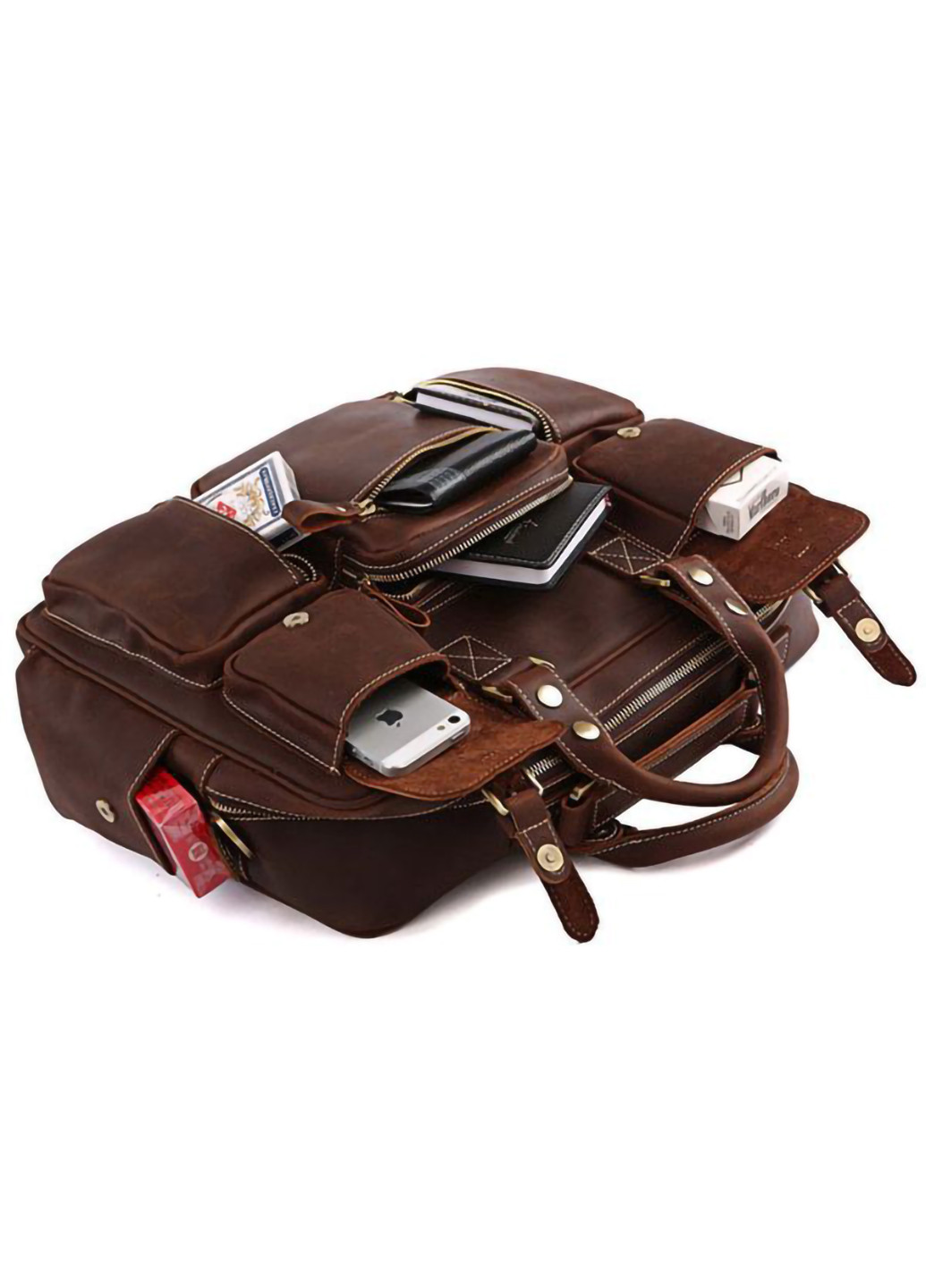 Чоловіча шкіряна сумка 43х31х13 см Vintage (253491304)
