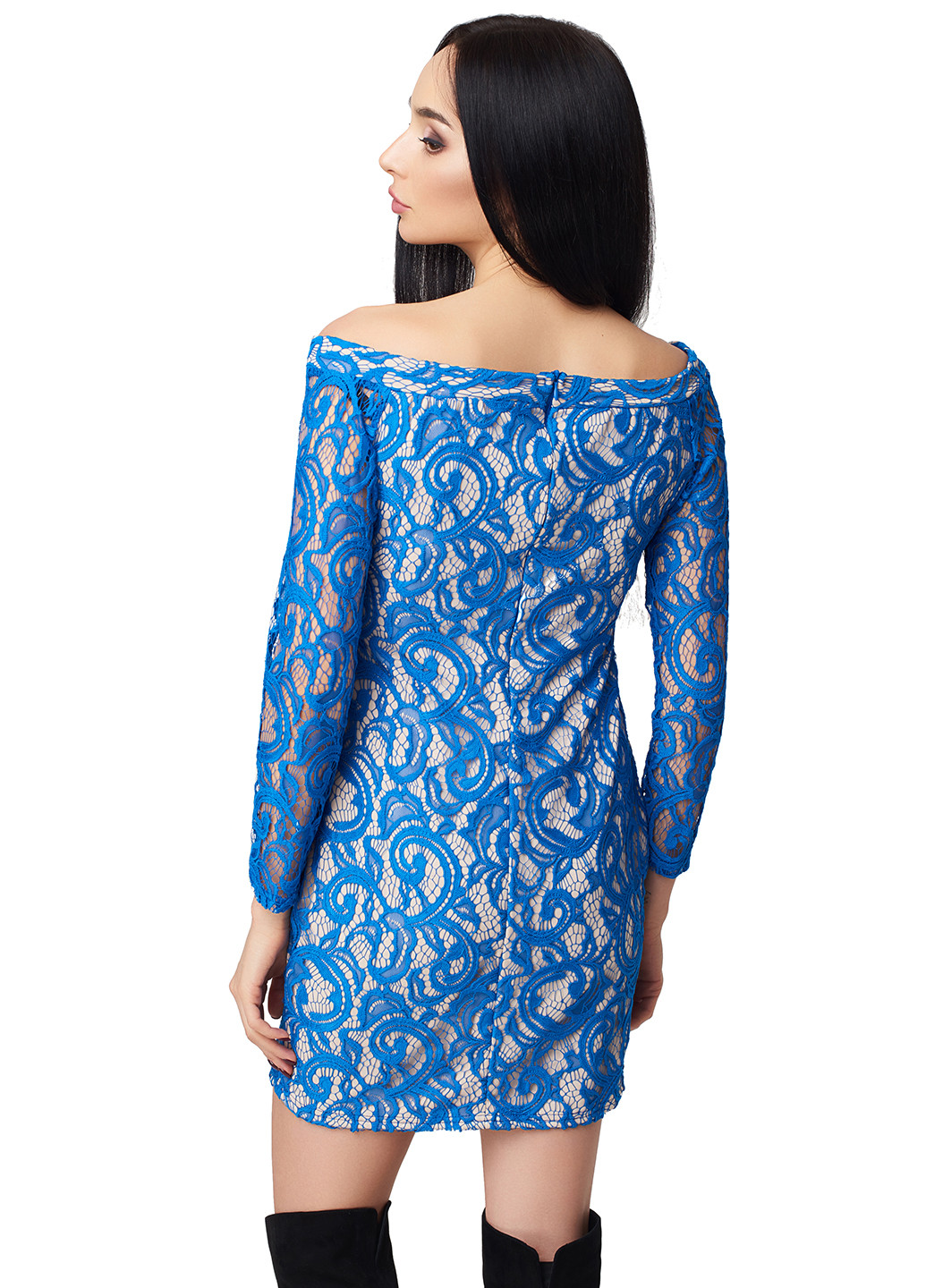 Синя кежуал сукня deSHURA з орнаментом