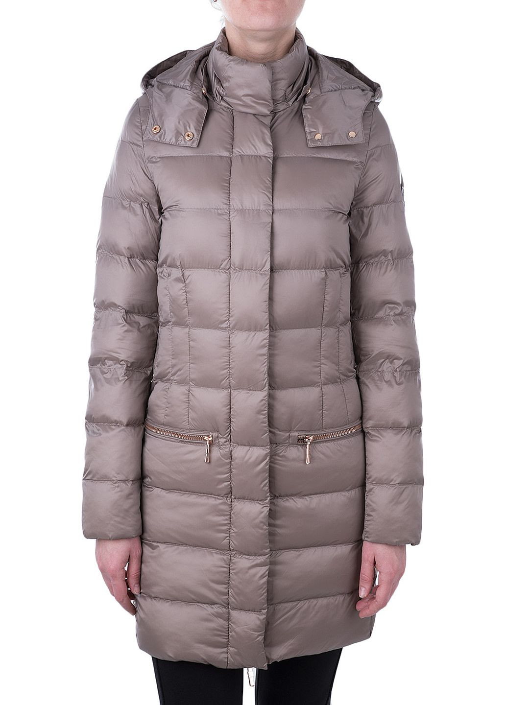 Бежевая зимняя куртка ARMANI EA7