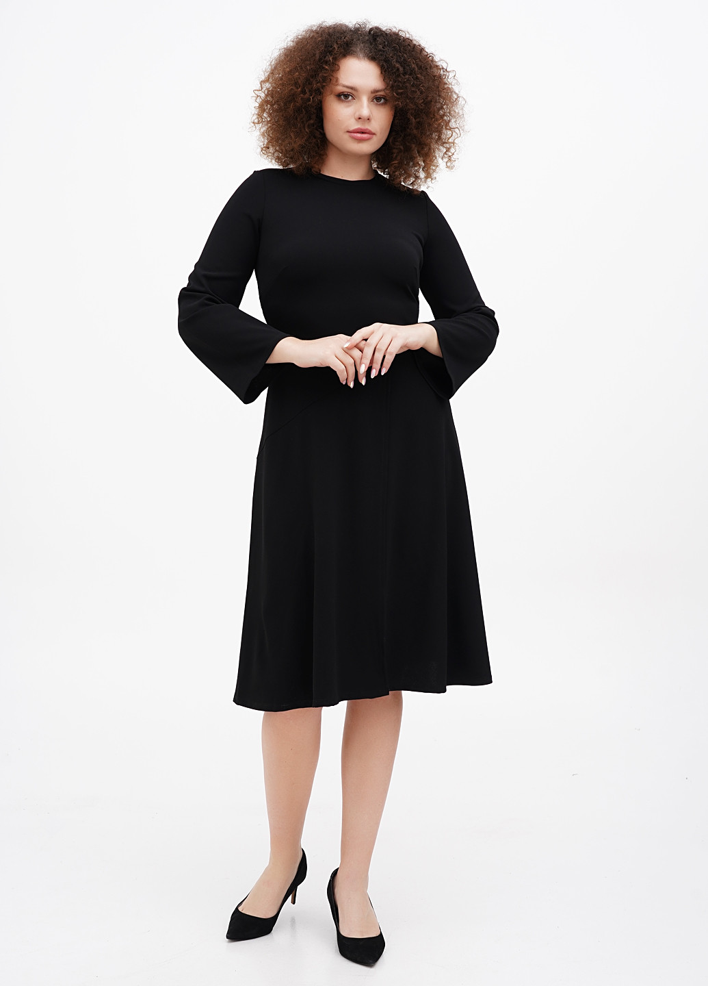 Черное кэжуал платье Closet однотонное